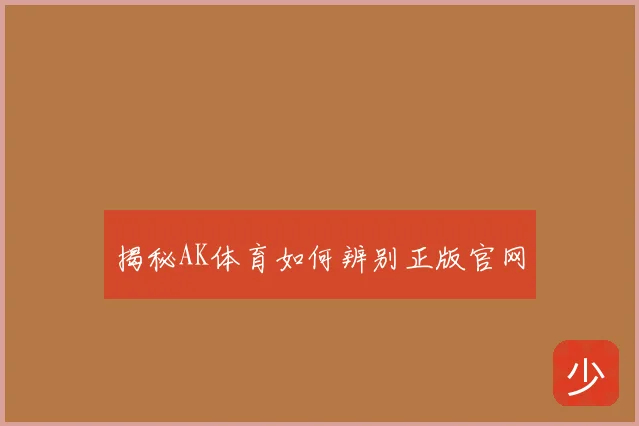 揭秘AK体育如何辨别正版官网